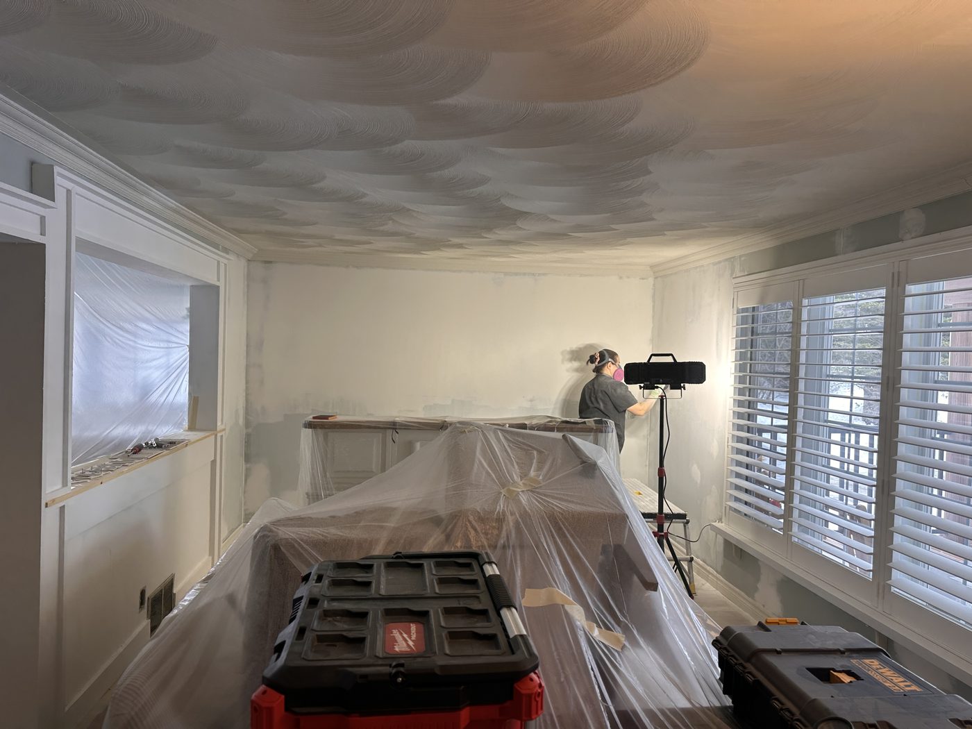 Interior painting before - living room before renovation