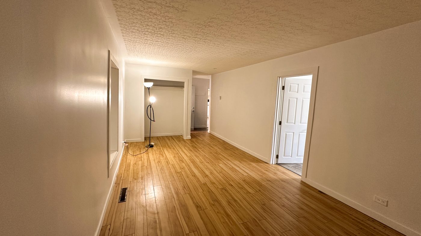 Interior painting after - apartment repainted white