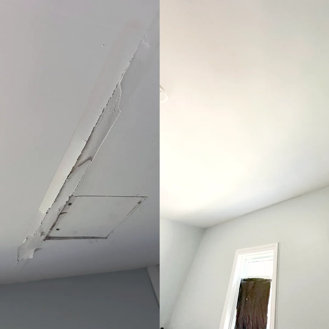 Drywall ceiling patch – drywall repair in Schumacher by OV Property Solutions