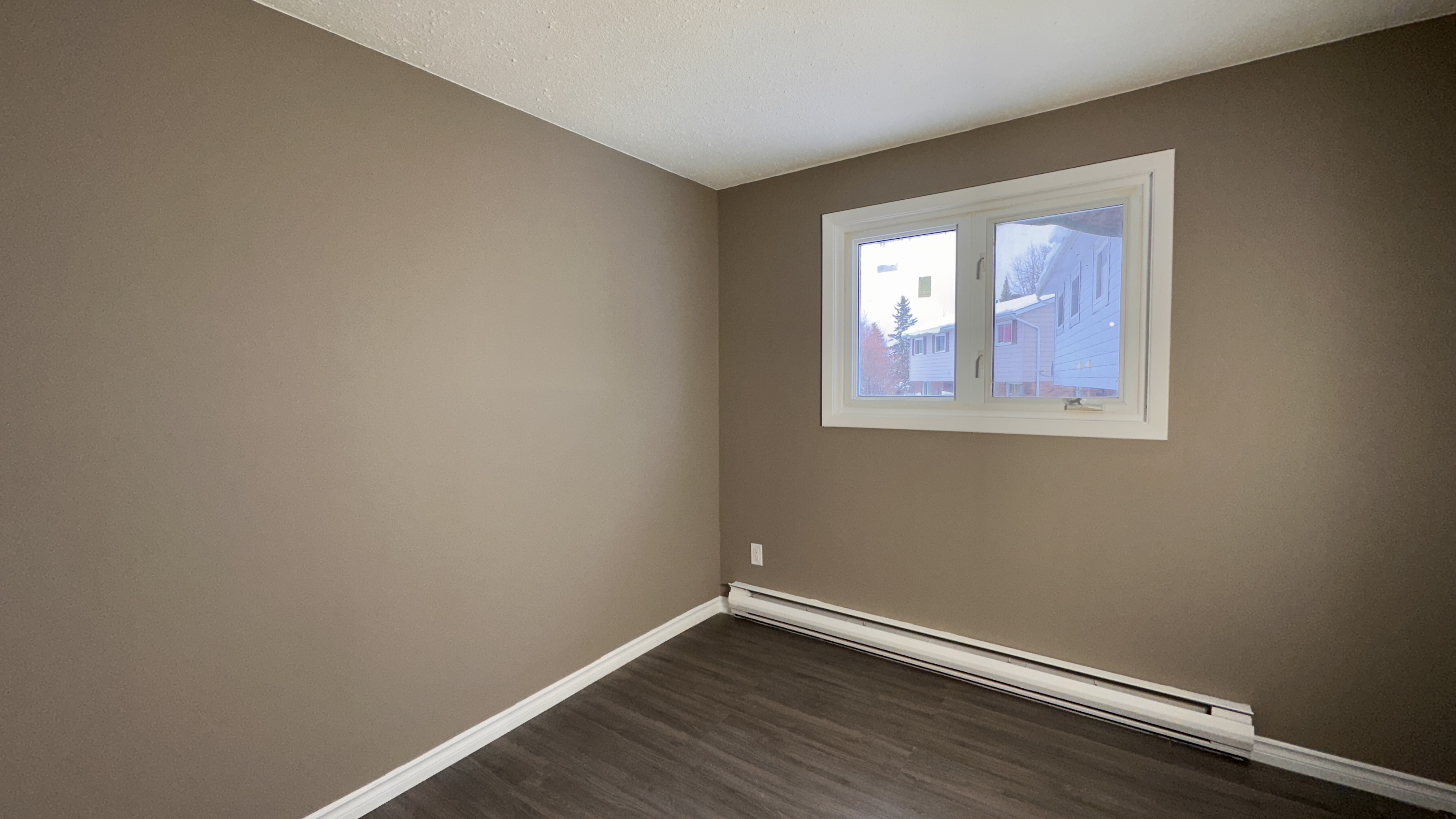 Before and after patching-drywall-painting - interior-painting project in Timmins ON - OV Property Solutions