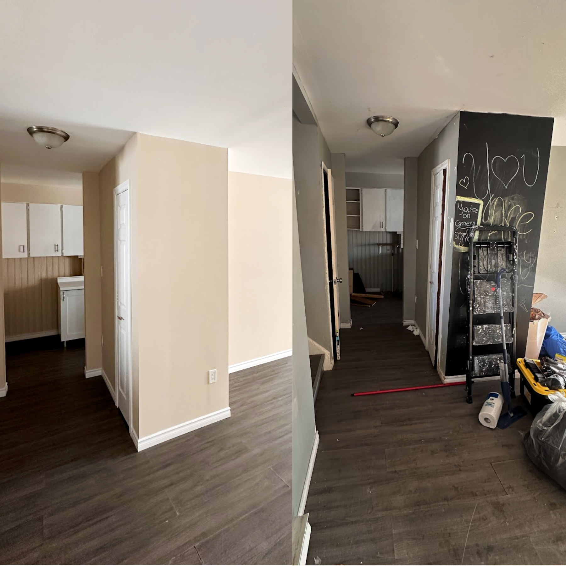 Before and after untitled-35 - interior-painting project in Timmins ON - OV Property Solutions
